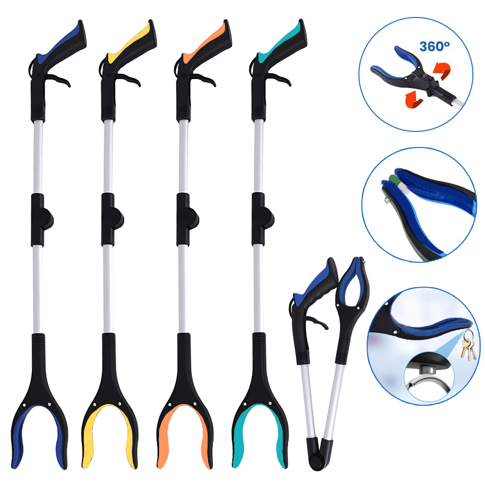 Gardening Tools For Seniors - เครื่องมือจับยึดแบบพับได้ - อุปกรณ์จับและหยิบสิ่งของ - ไม้หยิบจับสำหรับผู้สูงอายุ, ขยะ,