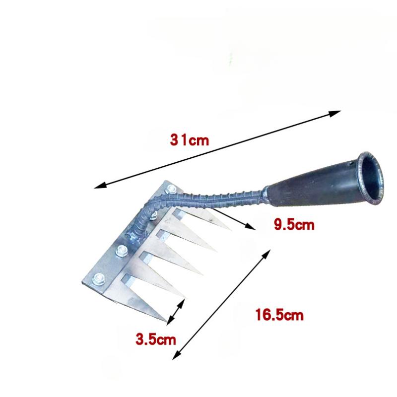 Gardening Tools Uses - คราดกำจัดวัชพืชเหล็กสำหรับสวนอเนกประสงค์ คราดฟางข้าว 5/6 ซี่ คราดเกษตร คราดพรวนดิน