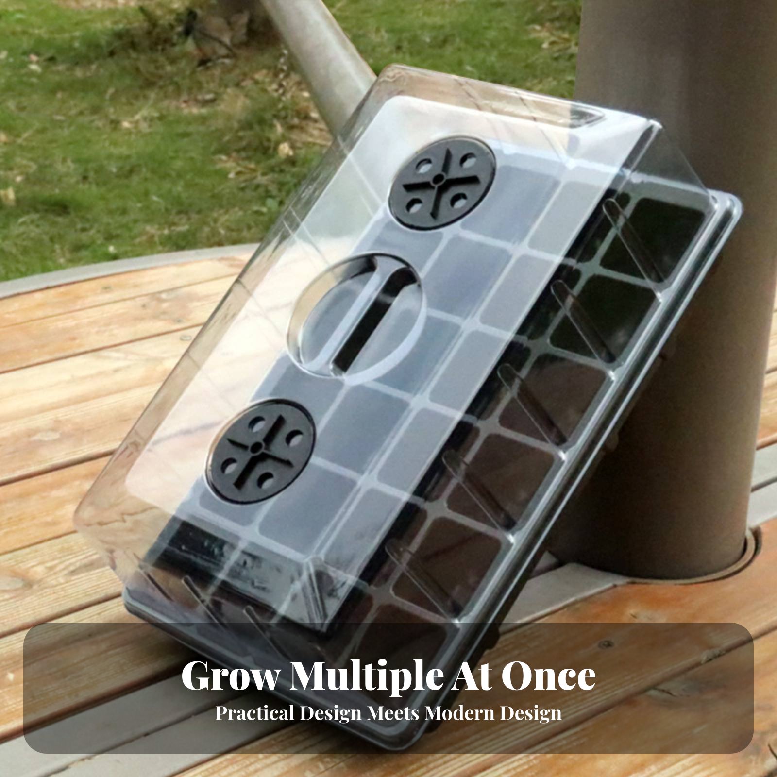 Propagation Tray Dome - ถาดเพาะชำ 24 ช่อง ฝาใส ถาดเพาะชำพร้อมโดม กระถางเพาะชำขนาดเล็ก