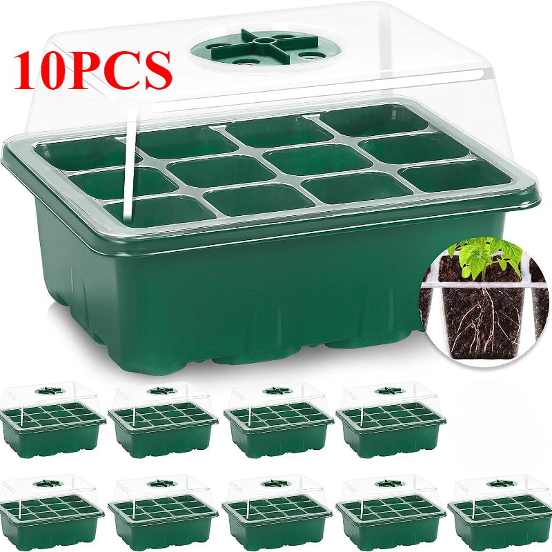 Propagation Tray Dome - 10PCS ต้นกล้าถาด Seed Starter Kit MINI
