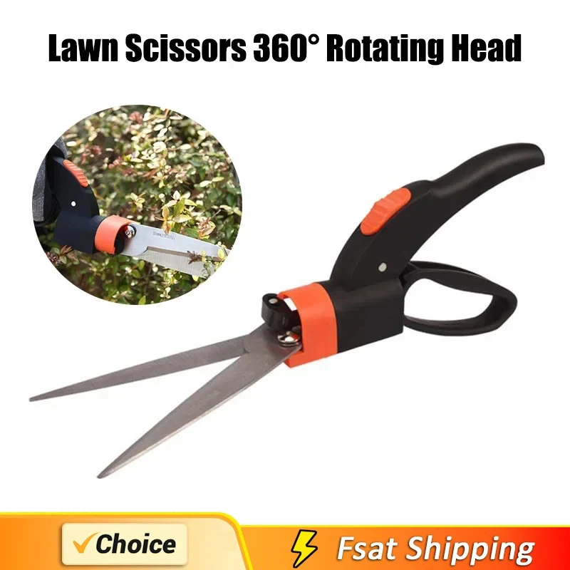 Gardening Tools Japanese - 360 ° กรรไกรตัดหญ้าแบบหมุนได้ – ปลายคม ใช้งานได้หลากหลาย