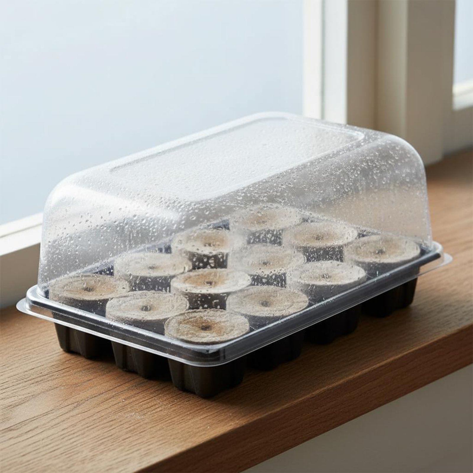 Propagation Tray Dome - ถาดเพาะต้นอ่อน 3 ชิ้น พร้อมโดมรักษาความชื้น ชุดเพาะเมล็ดพืช ชุดเพาะชำขนาดเล็ก