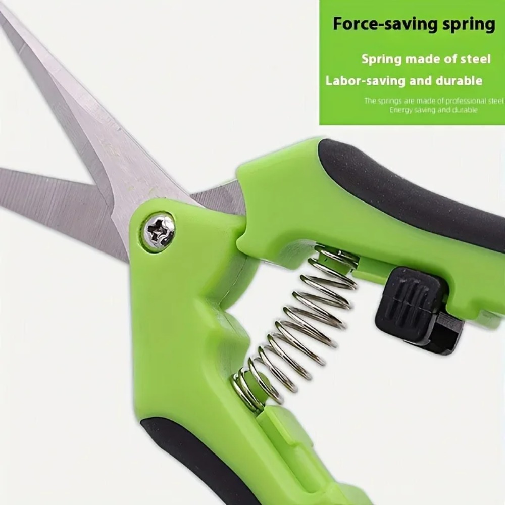 Gardening Tools Used - กรรไกรตัดแต่งกิ่งสแตนเลส เครื่องมือตัดแต่งดอกไม้ในสวน ใช้สำหรับต้นไม้ผลไม้และเถาองุ่น