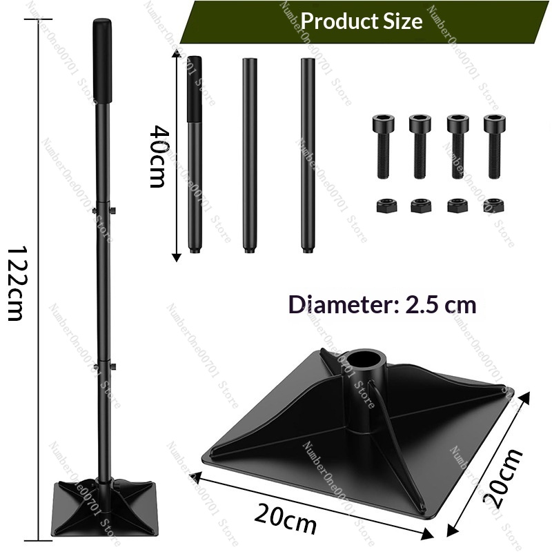 Gardening Tools Uses - เครื่องบดอัดดินแบบถอดประกอบได้ ทำจากเหล็ก ใช้งานง่าย สำหรับบดอัดดินพื้นผิวเรียบ