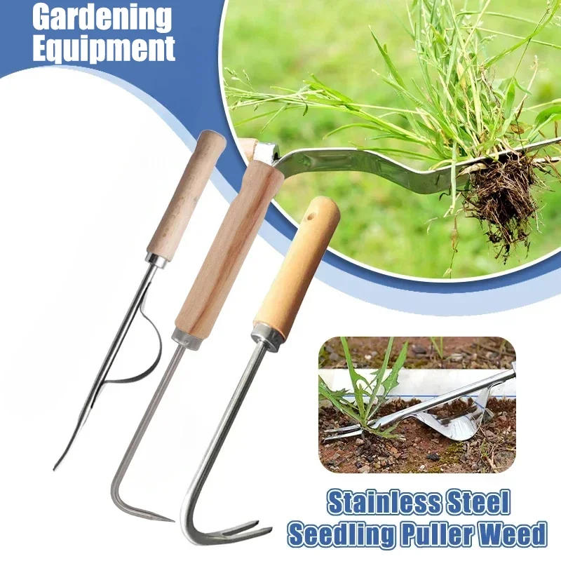 Gardening Tools Japanese - สแตนเลสสวน Weeder คู่มือการกําจัดแบบพกพาเครื่องมือในครัวเรือน Weeder Root Puller