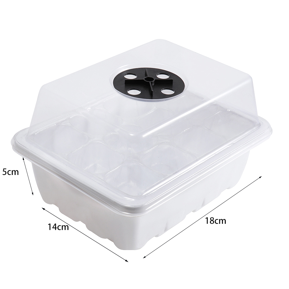Propagation Tray Dome - ถาดเพาะเมล็ด 12 หลุม พร้อมโดมควบคุมความชื้น ถาดเพาะต้นกล้า ถาดเพาะพันธุ์ไม้อวบน้ำ