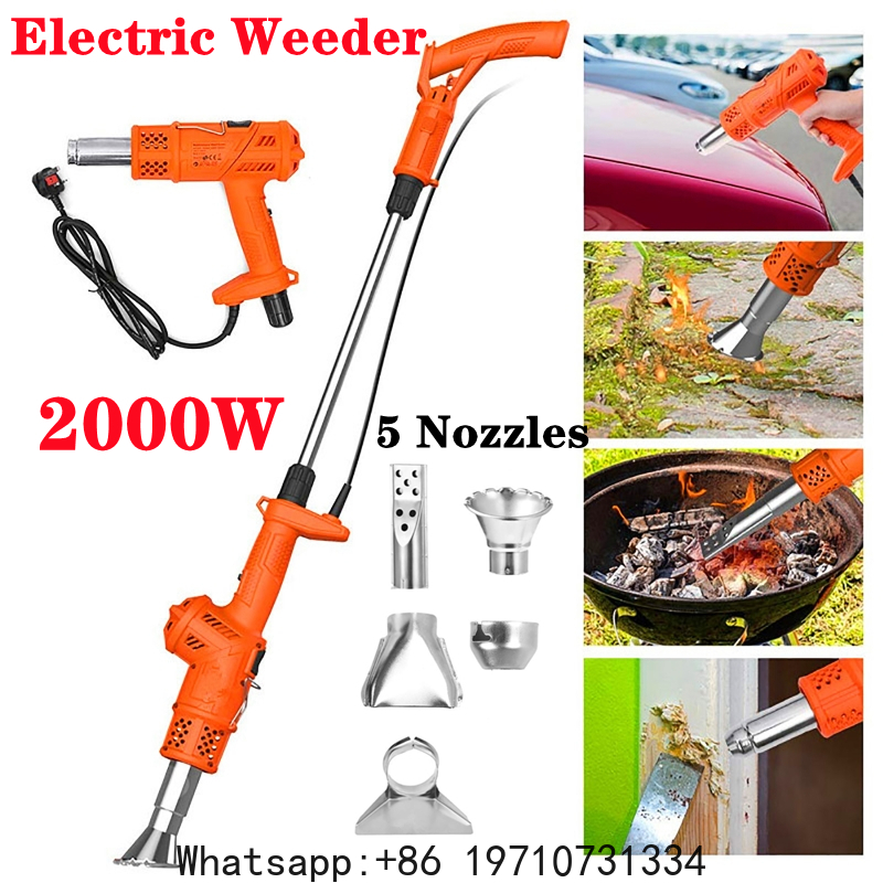 Gardening Tools For Weeds - เครื่องกำจัดวัชพืชไฟฟ้า 2000 วัตต์ ไม้กำจัดวัชพืชแบบใช้ความร้อน ไฟฉายลมร้อน ที่จุดไฟในครัว