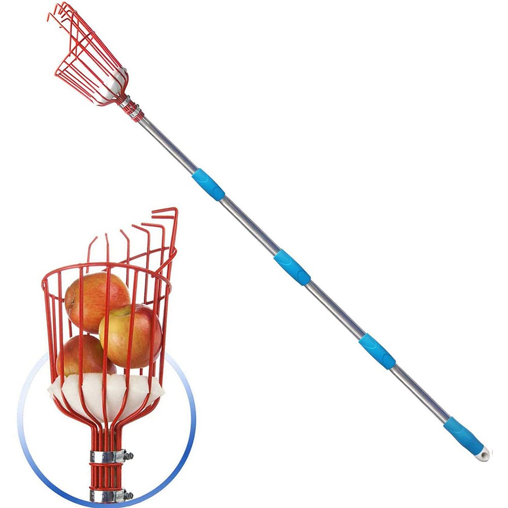 Gardening Tools Hand - ที่เก็บผลไม้ขนาด 260 ซม., ตะกร้าปรับความลึกได้, ที่เก็บผลไม้แบบสะดวก, ตะกร้าเก็บผลไม้,