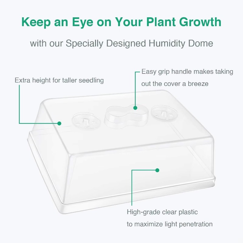 โดมพลาสติกขนาด 5 นิ้ว สำหรับถา - Propagation Tray Dome บทวิจารณ์และราคา