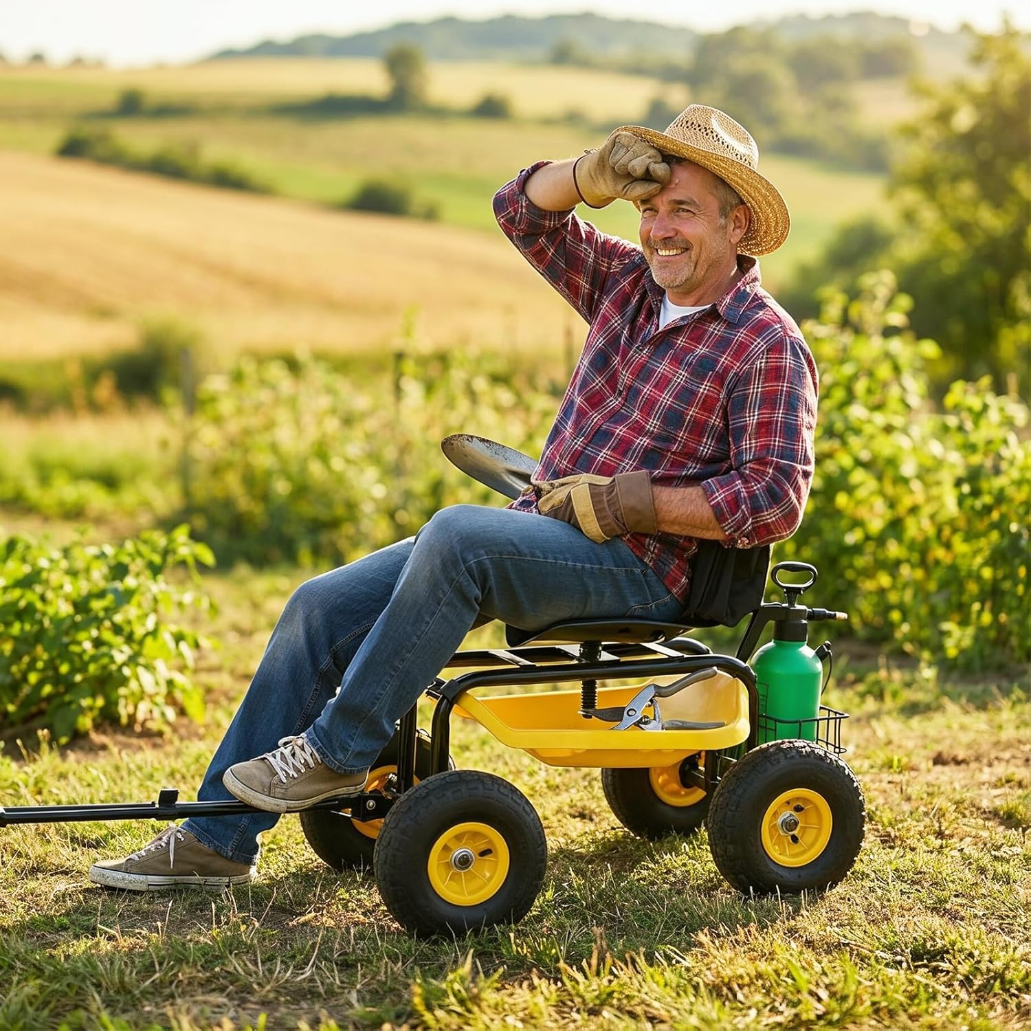 สกู๊ตเตอร์สวนแบบ Heavy Duty ปร - Gardening Tools For Seniors บทวิจารณ์และราคา