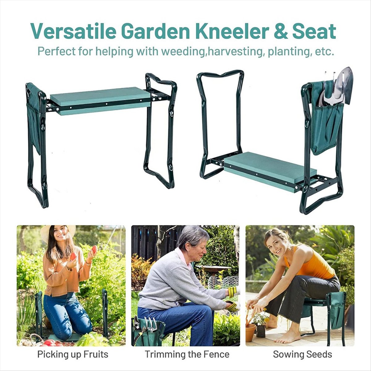 B23BBG เก้าอี้นั่งพับได้ 2 in  - Gardening Tools For Seniors บทวิจารณ์และราคา