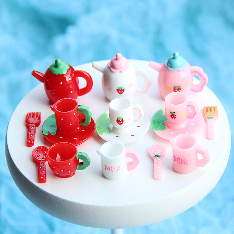 ชุดน้ำชาสีชมพูจิ๋ว แก้ว จาน กา - Gardening Tools Gifts บทวิจารณ์และราคา