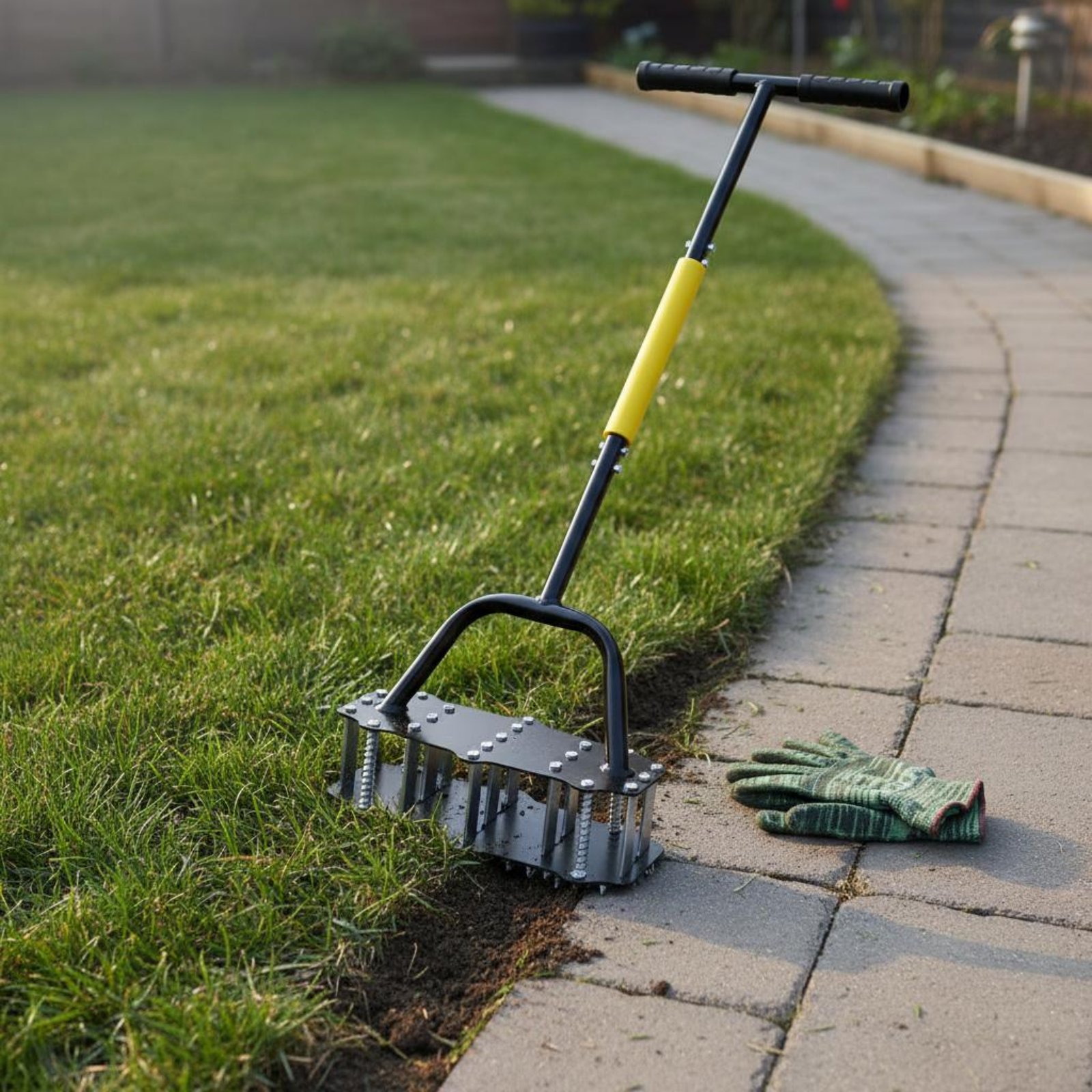 เครื่องตัดขอบสนามหญ้าแบบครึ่งว - Gardening Tools Uses บทวิจารณ์และราคา