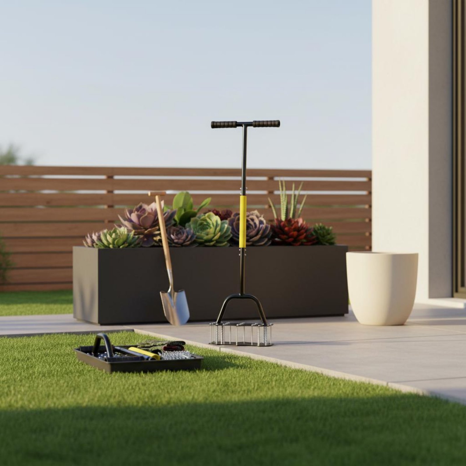 เครื่องตัดขอบสนามหญ้าแบบครึ่งว - Gardening Tools Uses บทวิจารณ์และราคา