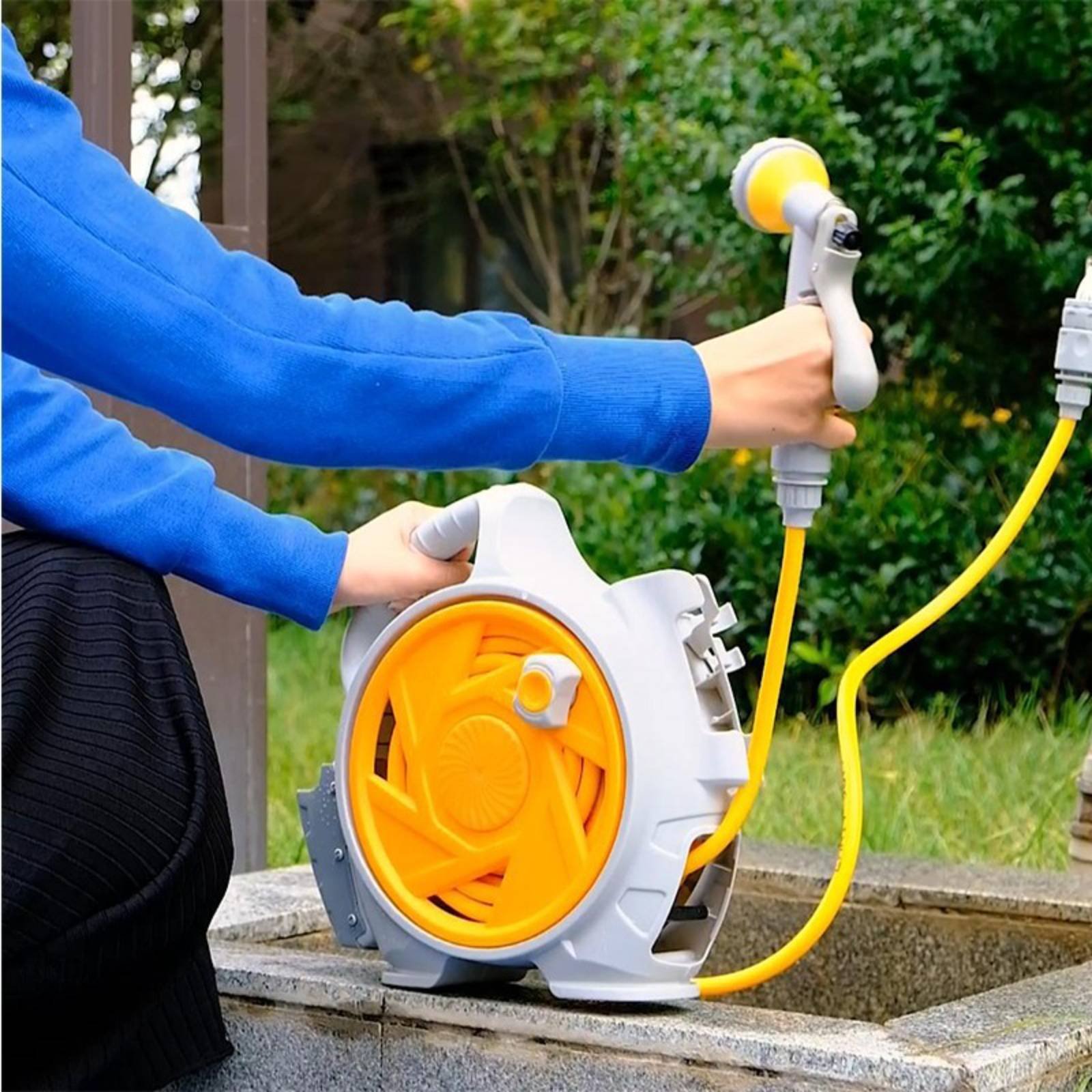 ชุดสายยางรดน้ำแบบพกพา ไม่พันกั - Gardening Tools Hand บทวิจารณ์และราคา