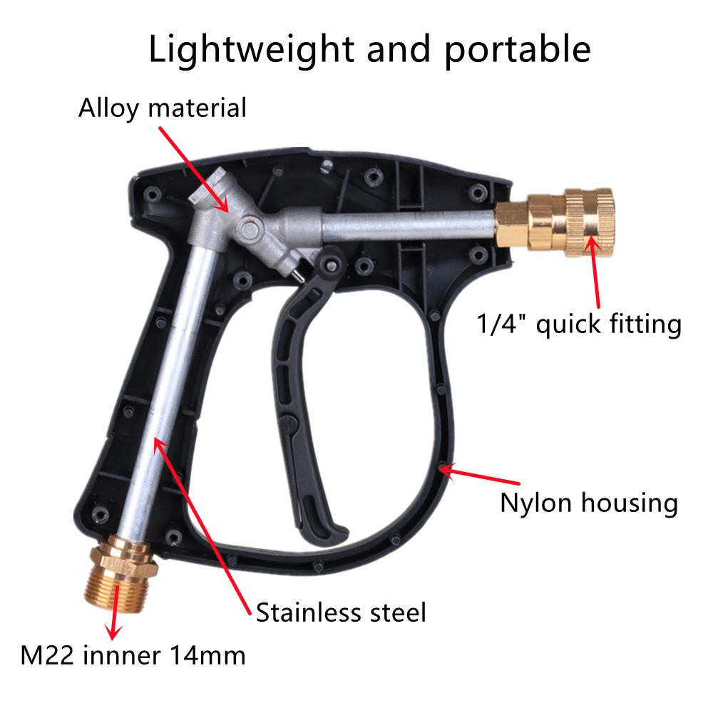 ปืนฉีดน้ำแรงดันสูง+ชุดปืนฉีดโฟ - Gardening Tools Gifts บทวิจารณ์และราคา