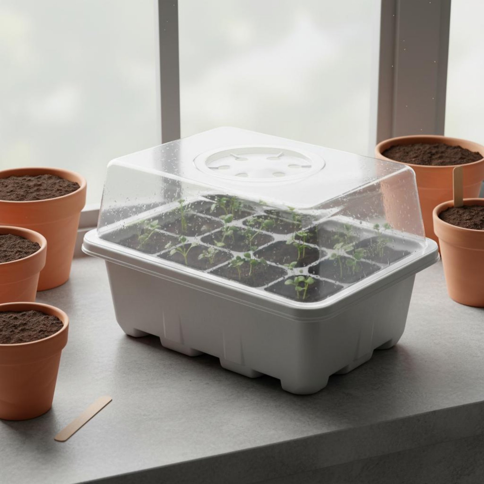 ถาดเพาะเมล็ด 12 ช่อง ฝาใส ถาดเ - Propagation Tray Dome บทวิจารณ์และราคา