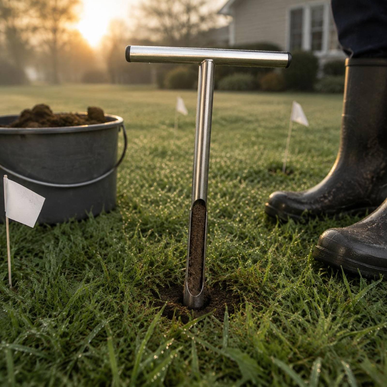 เครื่องเก็บตัวอย่างดินสแตนเลส  - Gardening Tools Uses บทวิจารณ์และราคา