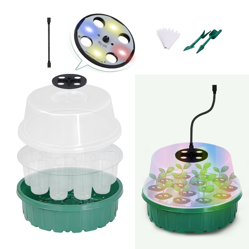 รอบSeed Starterถาดเต็มสเปกตรัม - Propagation Tray Dome บทวิจารณ์และราคา