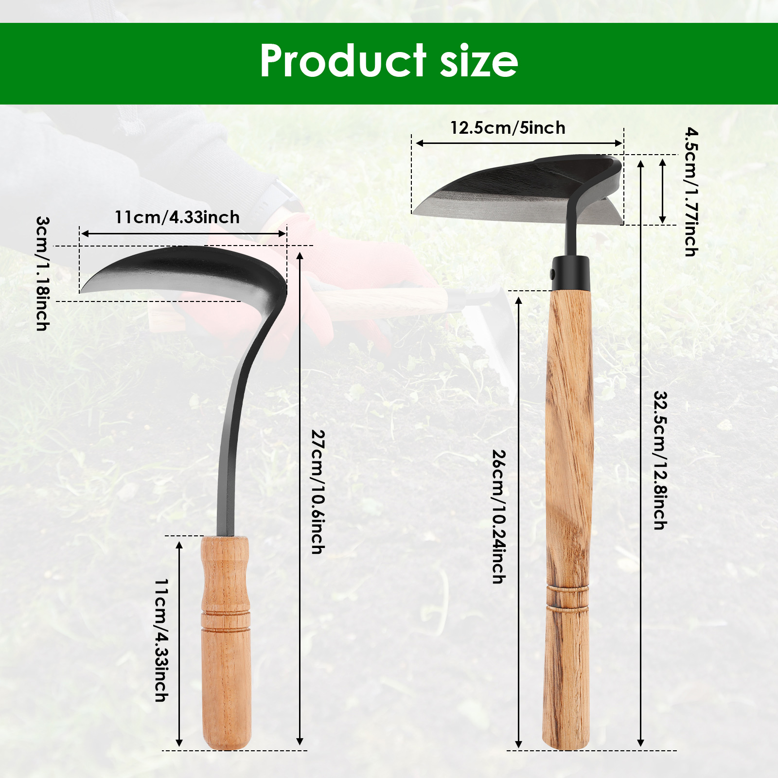 2/1Pcs มือ Weeding Hoe สไตล์ญี - Gardening Tools Japanese บทวิจารณ์และราคา