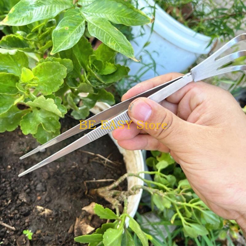 E28F อุปกรณ์ปลูกแบบหัวคู่ แหนบ - Gardening Tools For Weeds บทวิจารณ์และราคา